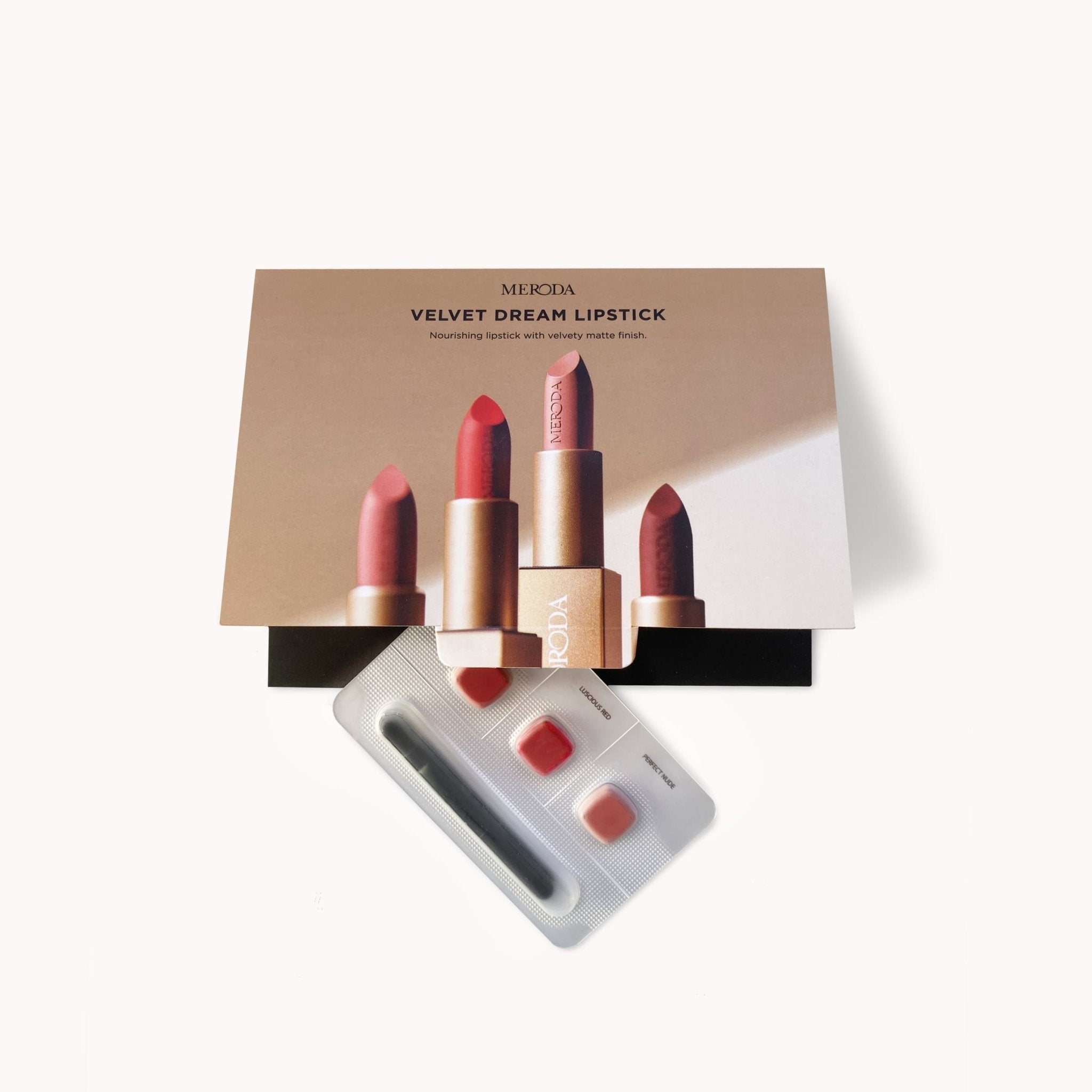 Velvet Dream Lipsticks Sample - 0.15 g x 3 (Red, Nude & Pink) - Mon ßle Bébé